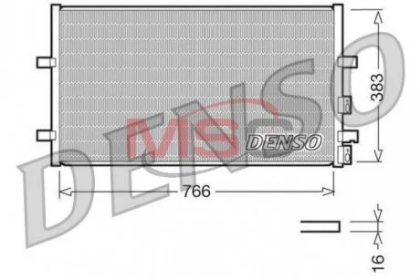 Радіатор кондиціонера DENSO DCN10009