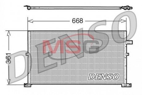 Радиатор кондиционера DENSO DCN10013 (фото 1)