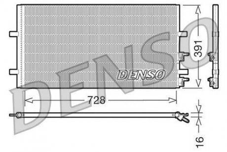 Радіатор кондиціонера DENSO DCN10017