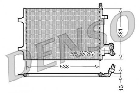 Радиатор кондиционера DENSO DCN10022