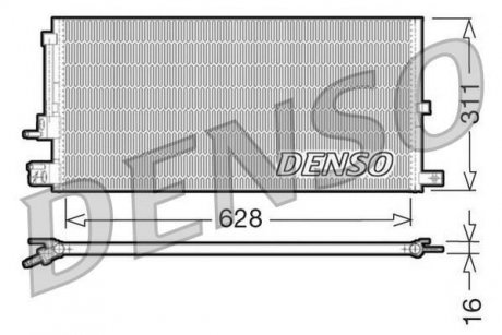 Радиатор кондиционера DENSO DCN11007