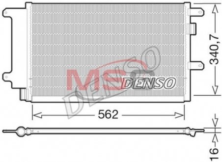 Радіатор кондиціонера DENSO DCN12003