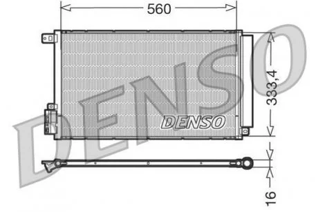 Фото радиатор кондиционера DENSO DCN13109 Радиатор кондиционера DENSO DCN13109