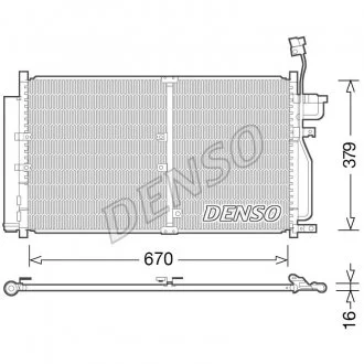 Радіатор кондиціонера DENSO DCN15003