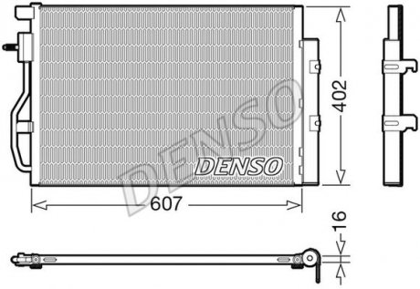 Радиатор кондиционера DENSO DCN15008 (фото 1)