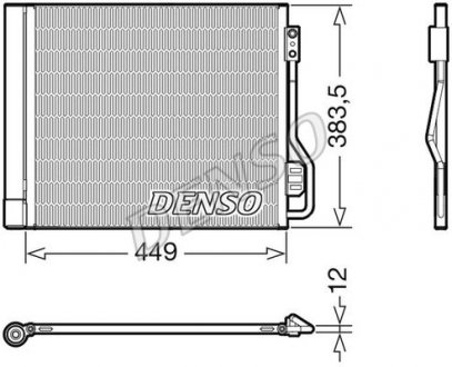 Радиатор кондиционера DENSO DCN16002