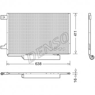 Радіатор кондиціонера DENSO DCN17006