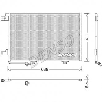 Радіатор кондиціонера DENSO DCN17007