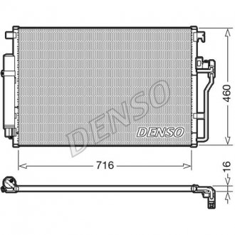 Радіатор кондиціонера DENSO DCN17008