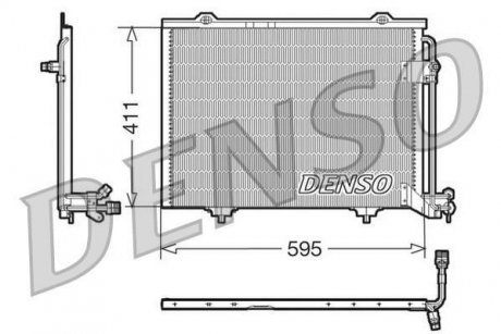 Радіатор кондиціонера DENSO DCN17011 (фото 1)