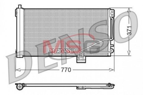 Радиатор кондиционера DENSO DCN17014