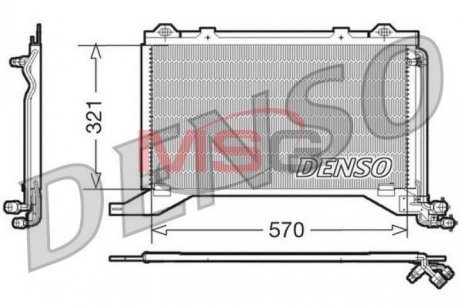 Радиатор кондиционера DENSO DCN17019