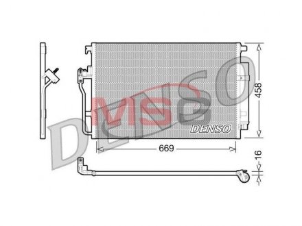 Радиатор кондиционера DENSO DCN17056 (фото 1)