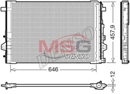 Радиатор кондиционера DENSO DCN17059