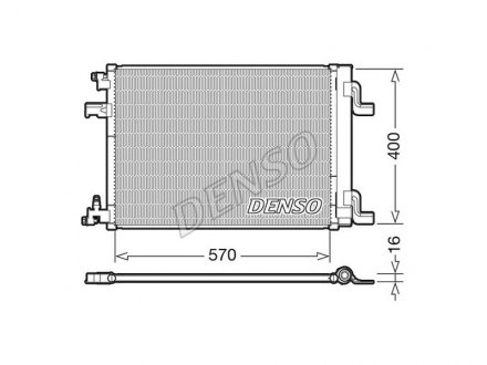 Радіатор кондиціонера DENSO DCN20001