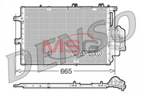 Радіатор кондиціонера DENSO DCN20017