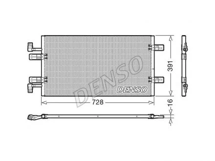 Радіатор кондиціонера DENSO DCN20019