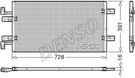 Радиатор кондиционера DENSO DCN20019 (фото 1)