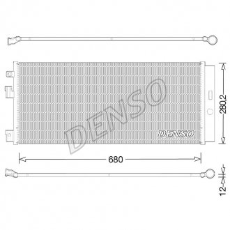 Радіатор кондиціонера DENSO DCN20023