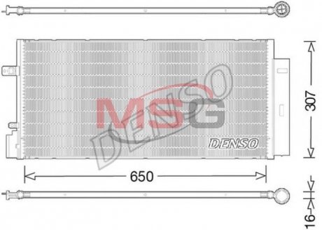 Радіатор кондиціонера DENSO DCN20024