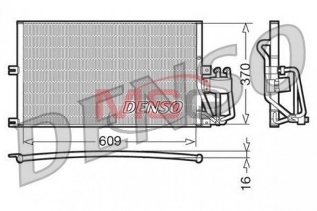 Радіатор кондиціонера DENSO DCN20029 (фото 1)