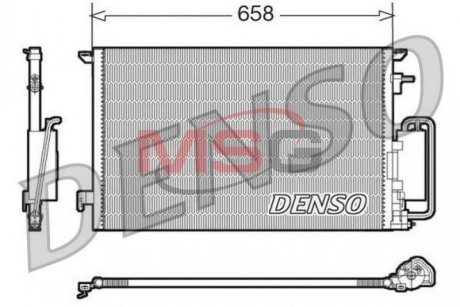 Радиатор кондиционера DENSO DCN20032 (фото 1)