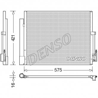 Радіатор кондиціонера DENSO DCN20036