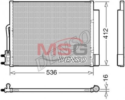 Радиатор кондиционера DENSO DCN20043 (фото 1)