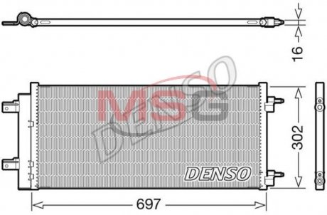 Радіатор кондиціонера DENSO DCN20044