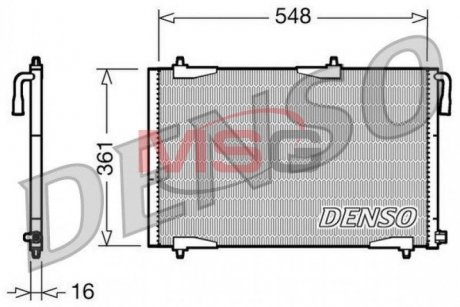 Радиатор кондиционера DENSO DCN21002