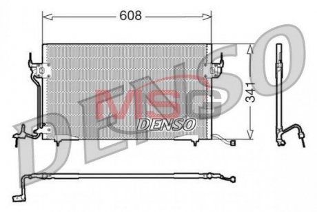 Радиатор кондиционера DENSO DCN21010 (фото 1)