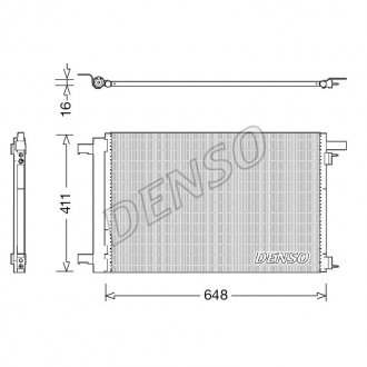 Радіатор кондиціонера DENSO DCN21021