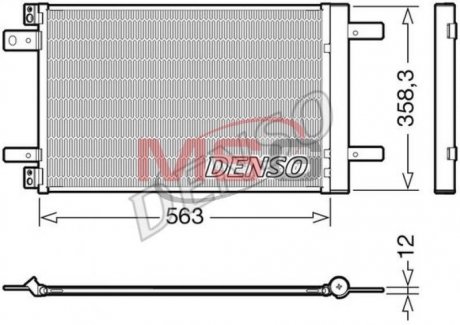 Радиатор кондиционера DENSO DCN21032 (фото 1)