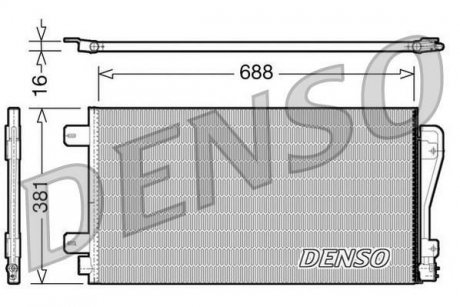 Радіатор кондиціонера DENSO DCN23014 (фото 1)