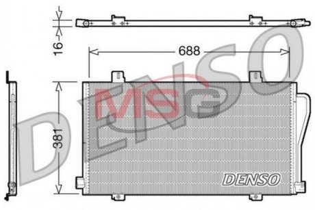 Радиатор кондиционера DENSO DCN23017