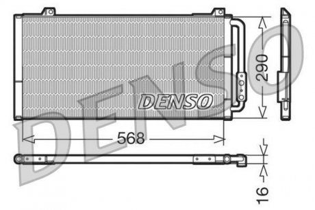 Радіатор кондиціонера DENSO DCN24001