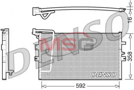 Радіатор кондиціонера DENSO DCN25002