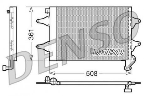 Радиатор кондиционера DENSO DCN27004