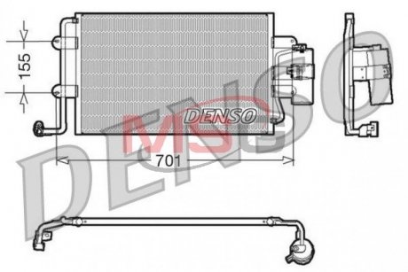 Радіатор кондиціонера DENSO DCN32025