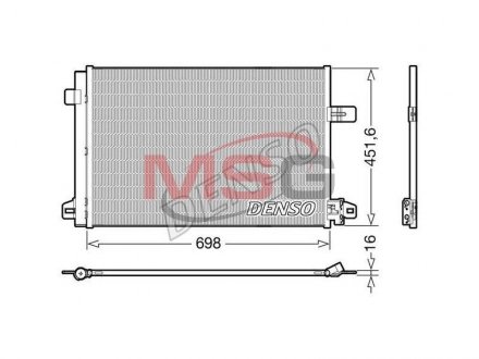 Радіатор кондиціонера DENSO DCN32028 (фото 1)