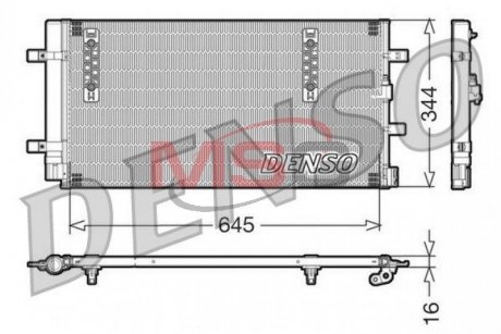 Радиатор кондиционера DENSO DCN32060