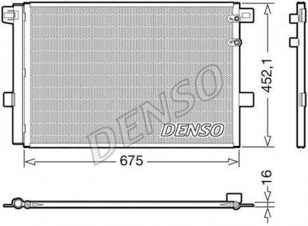 Радиатор кондиционера (с осушителем) DENSO DCN32065