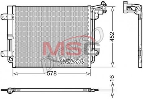 Радиатор кондиционера DENSO DCN32067 (фото 1)