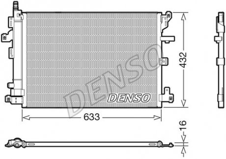 Радіатор кондиціонера DENSO DCN33012