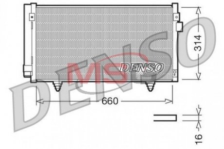 Радіатор кондиціонера DENSO DCN36003