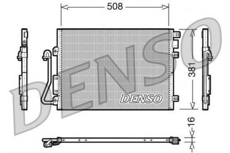 Радіатор кондиціонера DENSO DCN37001