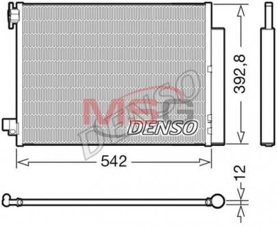 Радіатор кондиціонера DENSO DCN37004