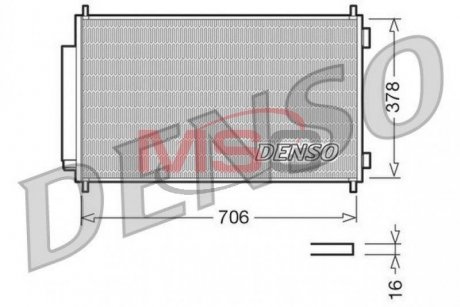 Радіатор кондиціонера DENSO DCN40002 (фото 1)