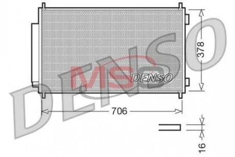 Радіатор кондиціонера DENSO DCN40002