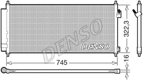 Радіатор кондиціонера DENSO DCN40026